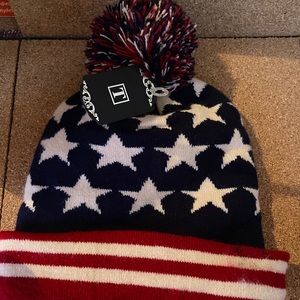 USA Beanie Puff Winter Hat